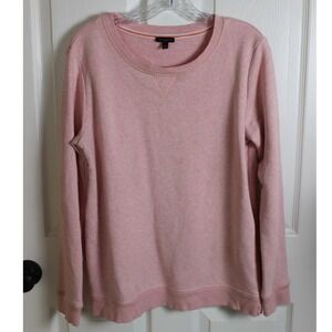Talbots Womens Size Medium Pink Crewneck‎ Sweatshirt LS